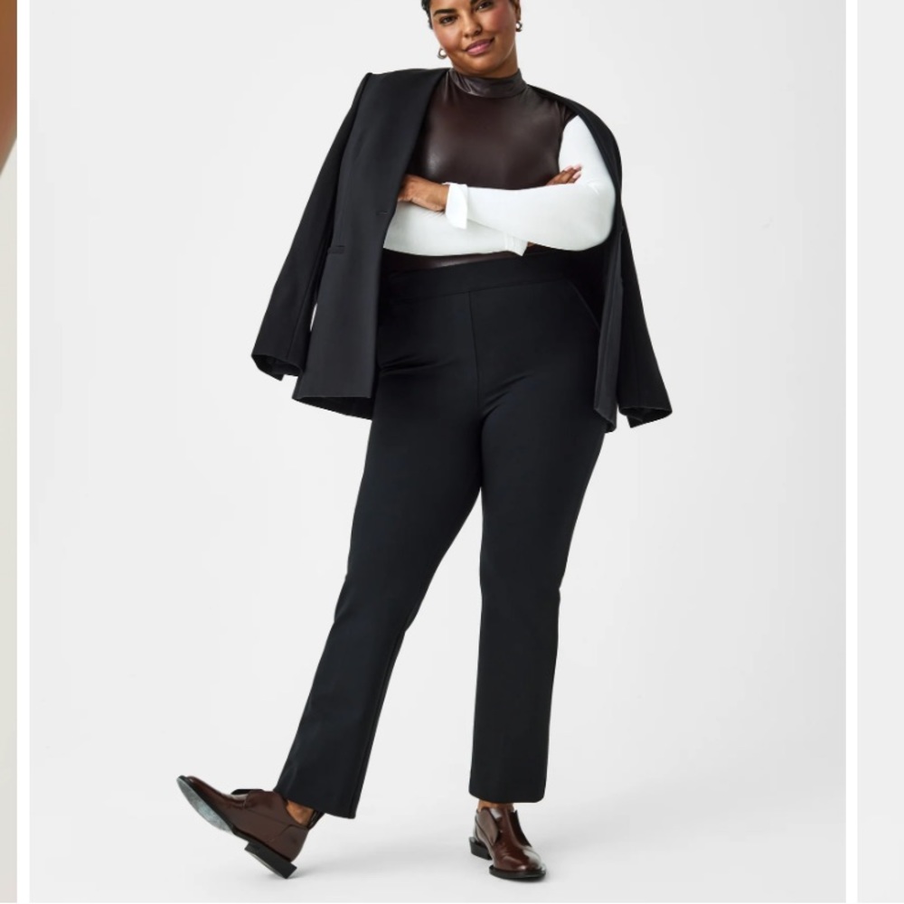 ❤️ SPANX black 20386 The Perfect Pant, Kick Flare - Classic Black